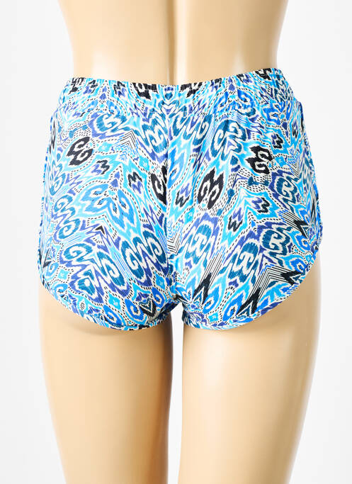 Bas de maillot de bain imprimé fantaisie short bleu GRAIN DE SABLE femme