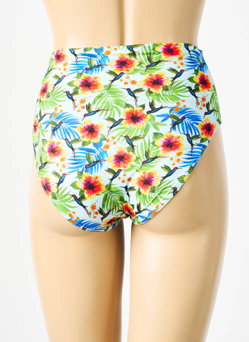 Bas de maillot de bain imprimé tie and dye culotte bleu GRAIN DE SABLE femme
