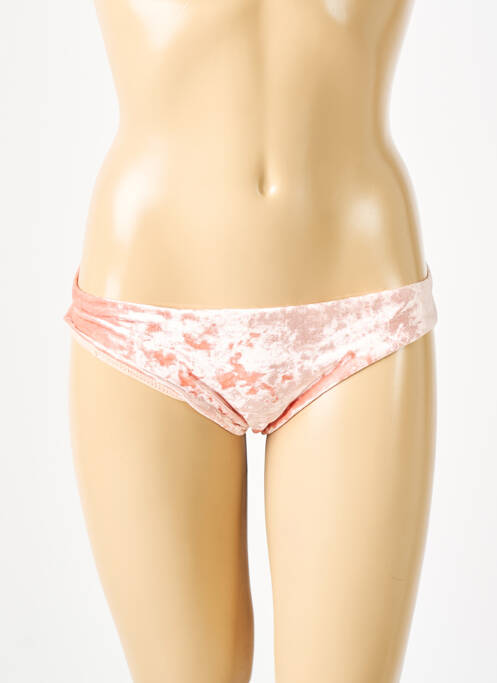 Bas de maillot de bain effet matière satinée culotte rose SEAFOLLY femme