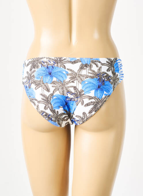 Bas de maillot de bain imprimé tie and dye culotte blanc GRAIN DE SABLE femme