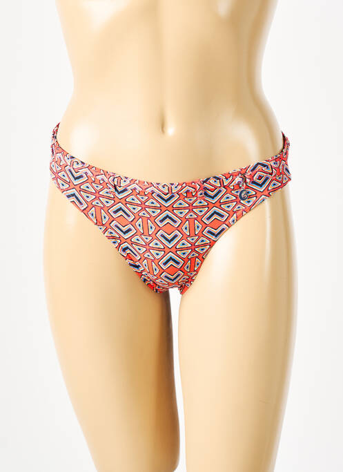 Bas de maillot de bain imprimé fantaisie culotte rouge GRAIN DE SABLE femme