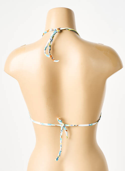 Haut de maillot de bain blanc GRAIN DE SABLE pour femme