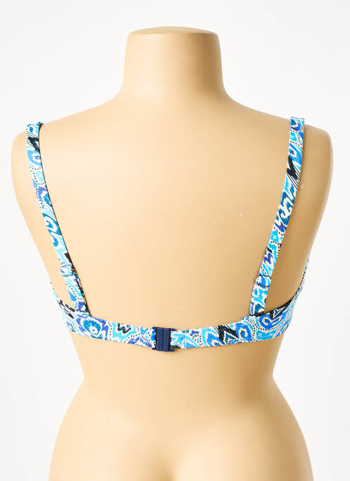 Haut de maillot de bain bleu GRAIN DE SABLE pour femme