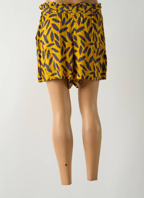 Short taille élastique jaune ALIZES femme