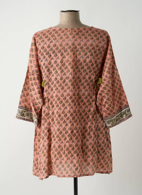 Blouse rose LARA-ETHNICS pour femme
