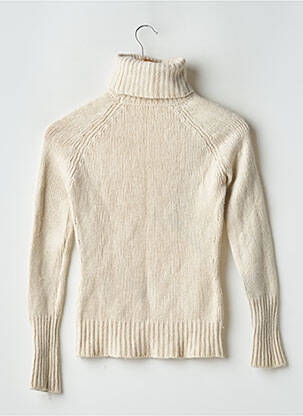 Pull col roulé resserrée sur le bas manches longues beige HUGO BOSS femme