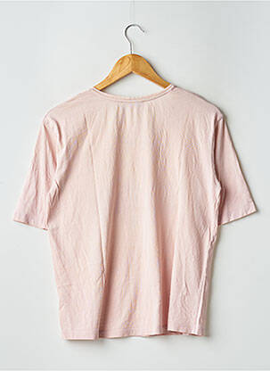 T-shirt coupe droite manches courtes rose NVY femme