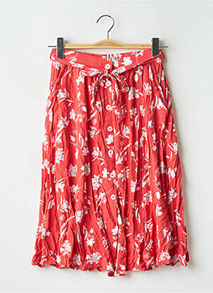 Jupe mi-longue taille normale rouge GRACE & MILA femme