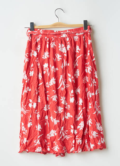 Jupe mi-longue taille normale rouge GRACE & MILA femme