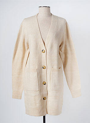 Gilet manches longues stretch beige FELINO femme