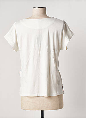 Top stretch manches courtes blanc FELINO femme