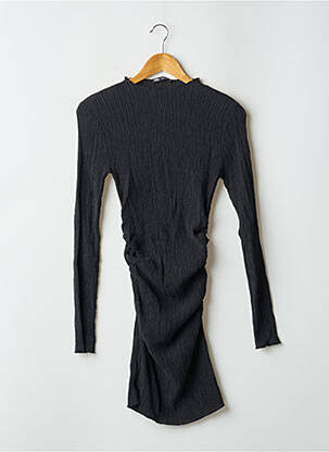 Robe courte manches longues manches longues gris ZARA femme