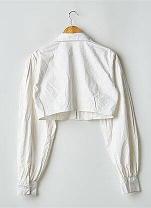 Chemisier coupe droite manches longues blanc CULTNAKED femme