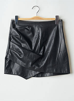 Jupe courte taille à pinces noir ZARA femme