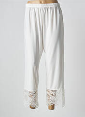 Pantalon droit blanc 2W PARIS pour femme seconde vue