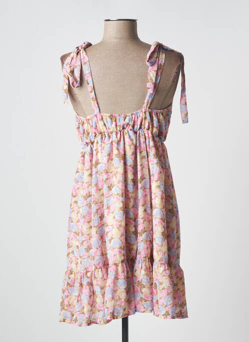 Robe courte rose LILIE ROSE pour femme