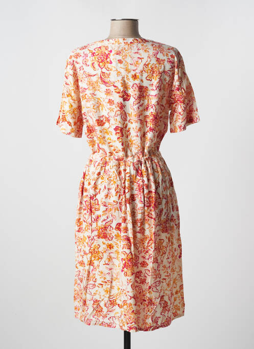 Robe mi-longue orange CREAM pour femme