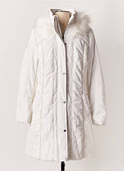 Manteau long blanc FRED SABATIER pour femme seconde vue