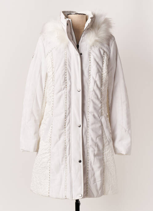 Manteau long blanc FRED SABATIER pour femme