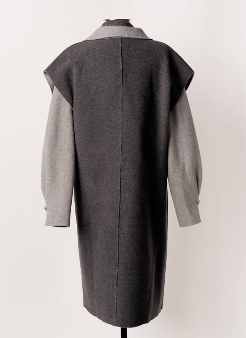 Manteau long gris CAROLINE BISS pour femme