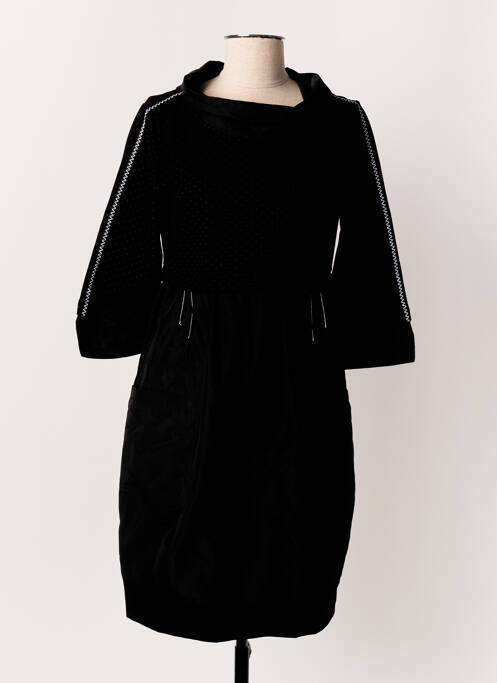 Robe mi-longue noir DOLCEZZA pour femme