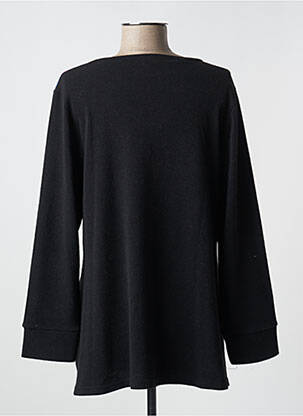 Pull coupe droite manches longues noir FRANCK ANNA femme