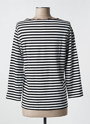 Top coupe cintrée manches 3/4 noir RABE femme