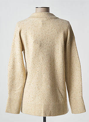 Pull coupe cintrée manches longues beige ANANKE femme