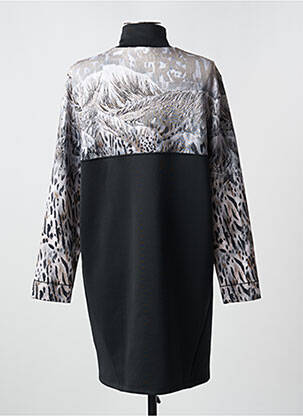 Robe mi-longue imprimé fantaisie manches longues gris SPORTALM femme