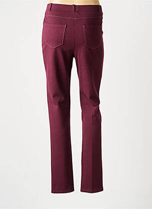 Jegging tissage jersey taille normale rouge GUY DUBOUIS femme