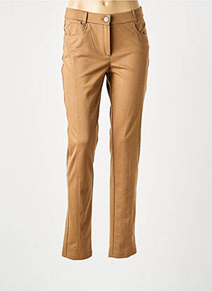 Pantalon slim stretch taille normale marron MERI & ESCA femme