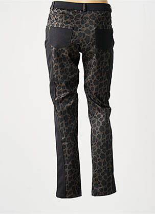 Pantalon slim taille élastique taille normale marron MERI & ESCA femme