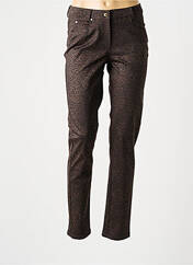 Pantalon slim marron MERI & ESCA pour femme seconde vue