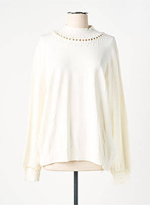 Pull beige LEO & UGO pour femme