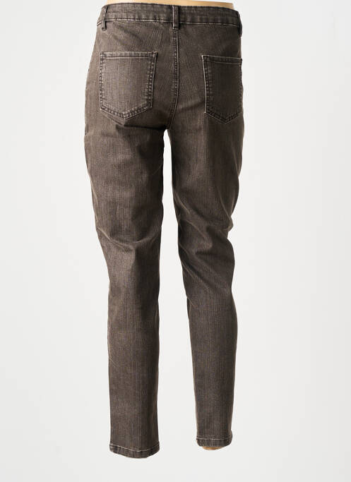 Jeans coupe slim marron FUEGO WOMAN pour femme