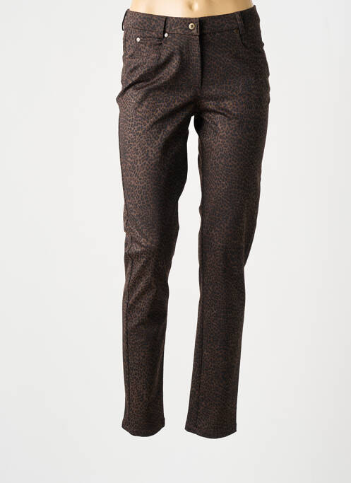 Pantalon slim marron MERI & ESCA pour femme