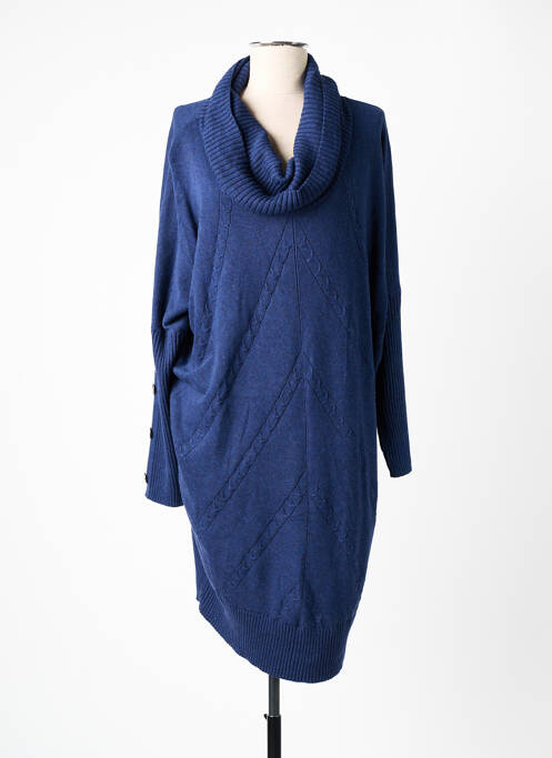 Robe pull bleu MARBLE pour femme