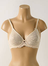 Soutien-gorge tissage dentelle haut soutien-gorge emboitant beige TRIUMPH femme