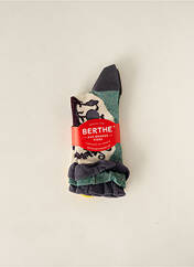 Chaussettes bleu BERTHE AUX GRANDS PIEDS pour femme seconde vue