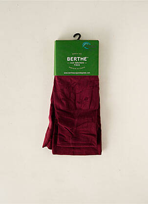 Collants stretch rouge BERTHE AUX GRANDS PIEDS femme