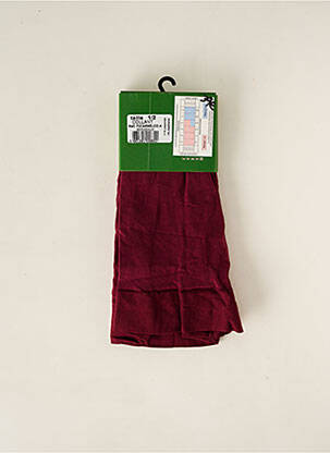 Collants stretch rouge BERTHE AUX GRANDS PIEDS femme