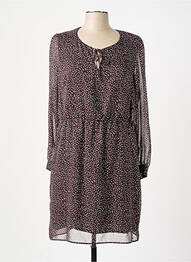 Robe mi-longue coupe fluide manches longues noir MERI & ESCA femme