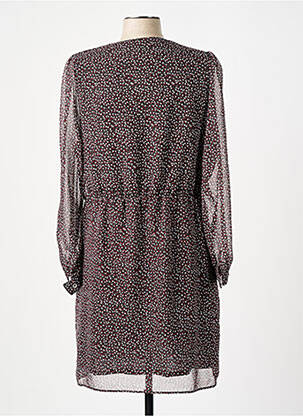 Robe mi-longue coupe fluide manches longues noir MERI & ESCA femme