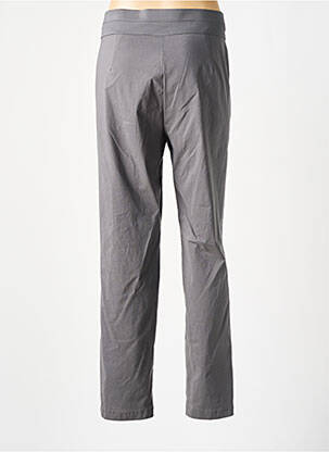 Pantalon droit taille élastique gris ANNA MONTANA femme