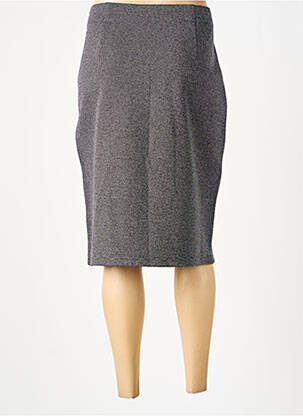 Jupe mi-longue coupe droite gris BARBARA LEBEK femme
