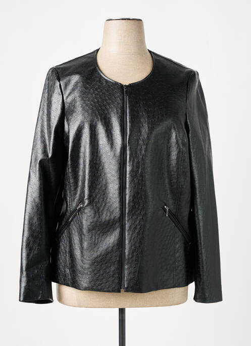 Veste simili cuir noir MERI & ESCA pour femme