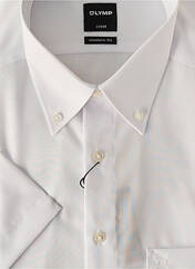 Chemise manches courtes blanc OLYMP pour homme seconde vue