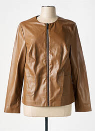 Veste simili cuir poches marron BARBARA LEBEK femme