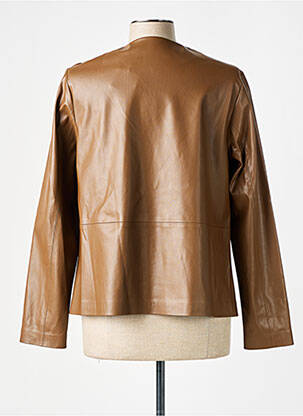 Veste simili cuir poches marron BARBARA LEBEK femme