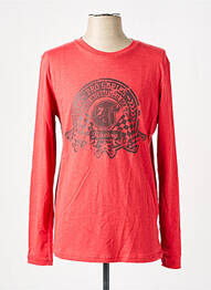 T-shirt coupe droite manches longues rouge DELAHAYE homme